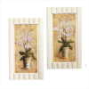 2 PC. FLORAL WALL ART