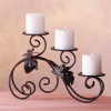 Wrought Iron and Grapes Candle Holder