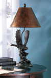 ALAB EAGLE ON BRANCH LAMP