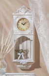 La Cote DAzur Wood Wall Clock/Shelf