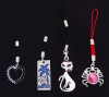 Trendy C.Z. Cell Phone Charms